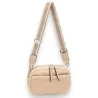Sac bandoulière David Jones en bouclette beige - Style & praticité | Mode Tendance