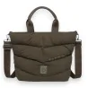 Sac à main doudoune kaki Donna Alessia - Design matelassé élégant et pratique