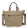 Sac à Main Donna Alessia Effet Doudoune Taupe | Accessoire Mode Élégant