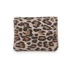Portafoglio in pelle nera e leopardata | Design italiano elegante | Moda alla moda