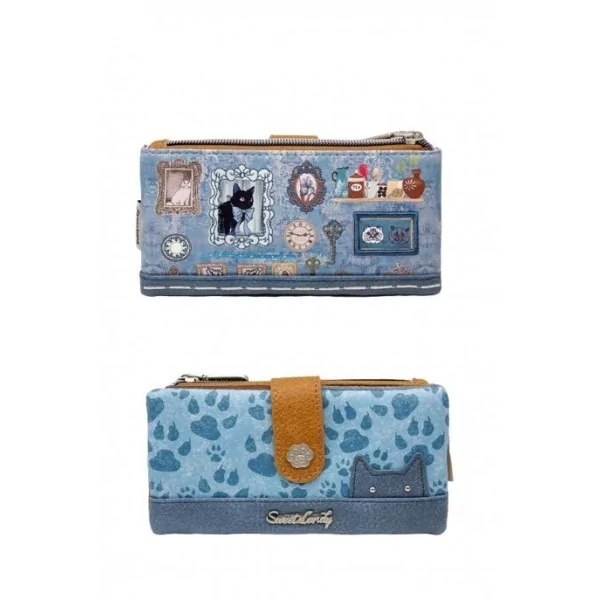 Sweet Candy Wallet Blue Shade Vintage Cat Gallery