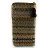 Schwarze Geflochtene Stroh-Brieftasche | Ethisches & Elegantes Mode-Accessoire