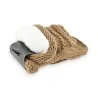 Eleganti Muffole Lavorate a Maglia con Nodo Dorato | Accessorio Moda Invernale da Donna