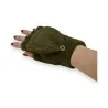 Muffole Pilou Pilou Verde Militare Convertibili | Guanti invernali comodi e caldi