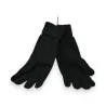 Schwarze Fantasie-Handschuhe mit Perlen und Strass - Eleganz und Wärme für den Winter