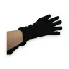 Schwarze Fantasie-Handschuhe mit Perlen und Strass - Eleganz und Wärme für den Winter