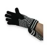 Guanti 2-in-1 Motivo Geometrico | Accessorio Moda Invernale Bianco e Nero