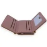 Portefeuille Chat Compact Bicolore Moutarde et Rose | Mode Tendance