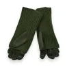 Suede 2-in-1 Gloves Mittens Khaki | Elegant and Practical Winter Accessory