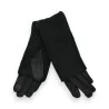 Gants 2-en-1 Suédine et Tricot Noir | Protection et Dextérité | Mode Tendance