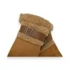Guantes Cálidos de Ante Sintético Camel Forrados de Borreguito | Moda Tendencia