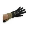 Gants Élégants Trimatière Noir et Taupe - Protection Hivernale Stylée