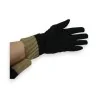 Elegante Dreistoff-Handschuhe in Schwarz und Taupe - Stylischer Winterschutz