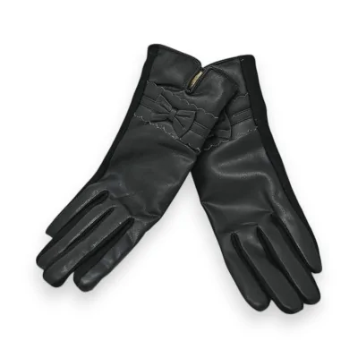 Gants élégants noirs...