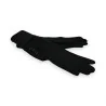 Luvas Pretas Bi-material Forradas com Veludo | Elegância e Conforto para o Inverno