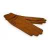 Camel Dual-Material Gloves | Elegant and Warm Winter Fashion Accessory