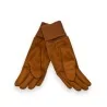 Gants Bi-matière Camel | Accessoire Mode Hiver Élégant et Chaud