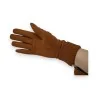 Zweistoffige Handschuhe in Camel | Elegantes und warmes Winter-Modeaccessoire