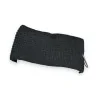 Schwarzes Winter-Strickstirnband mit Holzknopf