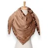 Dreieckiger Leoparden-Schal mit Fleecefutter | Trendiges Winter-Modeaccessoire für Damen