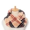 Karierter Schlauchschal aus flauschigem Fleece