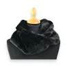 Snood Noir en Pilou Pilou | Accessoire Mode Hiver Confortable et Élégant
