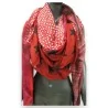 Rotes Stella Patchwork-Tuch Quadratisch