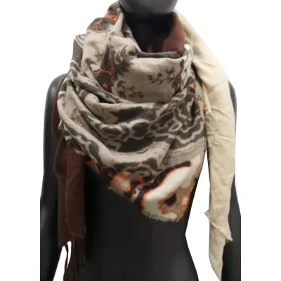 Patchwork Autumn XXL Scarf