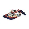 Foulard Liberty Flora Marine | Carré Élégant Motif Fleuri Marine et Corail