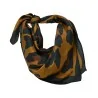 Quadratischer Schal mit Karamell-Leopardenmuster | Elegantes Mode-Accessoire | Trendige Mode