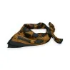 Quadratischer Schal mit Karamell-Leopardenmuster | Elegantes Mode-Accessoire | Trendige Mode