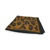 Quadratischer Schal mit Karamell-Leopardenmuster | Elegantes Mode-Accessoire | Trendige Mode