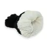 Bonnet Velours Noir Pailleté avec Pompon et Doublure Chaude | Mode Tendance
