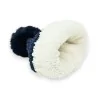 Bonnet Velours Côtelé Marine Doublé | Accessoire Hiver Élégant & Chaud