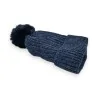 Gorro de Veludo Cotelê Azul Marinho Forrado | Acessório de Inverno Elegante & Quente
