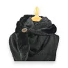 Bufanda Triangular Pilou Negra Reversible - Accesorio de Moda Elegante y Cálido para Invierno