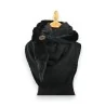 Écharpe Triangle Pilou Noir Réversible - Accessoire Mode Hiver Élégant & Chaud
