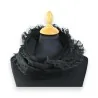 Snood Dentelle Noir Élégant | Accessoire Mode Féminin Raffiné