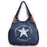 Bolso Stella Vintage | Bolso de mano azul marino retro con estrella | Moda Tendencia