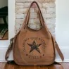 Stella Vintage Tasche Camel Sternenleinwand