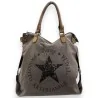 Vintage Handtasche Star Grau - Elegantes Retro-Design | Trendige Mode