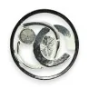 Spiral Design Silver Magnetic Brooch