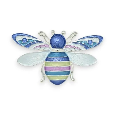 Pastel Enamel Bee Brooch
