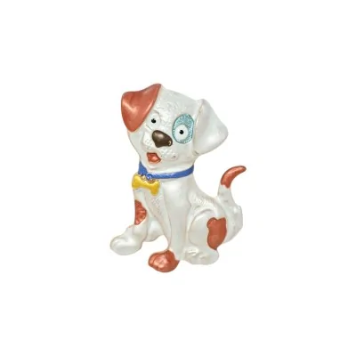 Broche Chiot Blanc et Roux...