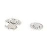 Magnetic Brooch Dog Grey and White Bow Tie