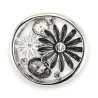 Broche Magnética Margarida Duo Preto e Branco