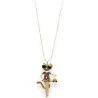 Colar Longo Gato Fashion | Bijuteria Original com Pingente de Gato Elegante