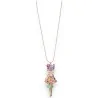 Collar Gato Elegante Vestido Floral - Joya de Fantasía Moda Tendencia