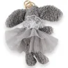 Ballerina Rabbit Keychain in Gray | Trendy & Elegant Fashion Accessory
