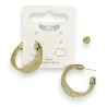 Golden Multi-Row Hoop Earrings Elegance